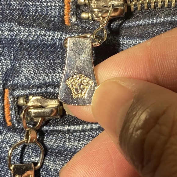 Versace Denim Jeans Vintage 90’s Size 31 Italy Ladies distress - Picture 7 of 12